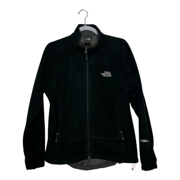 The North Face Jacket Mens Small Windwall Black Fleece Full Zip Outdoor Hiking - Picture 1 of 14